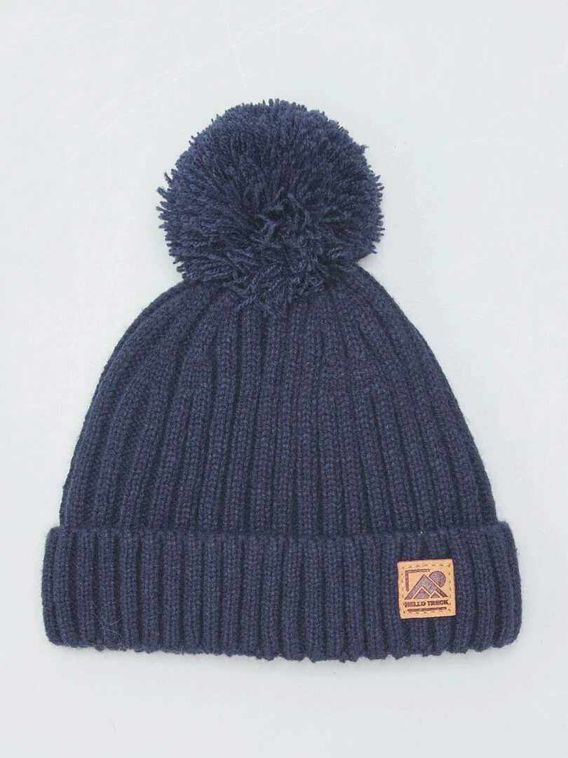 Ensemble bonnet snood et moufles NOIR IRIS