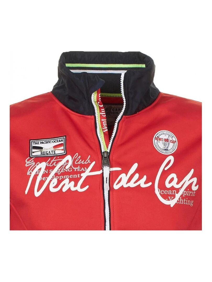 Blouson sweat homme CELO   VENT DU CAP   Rouge