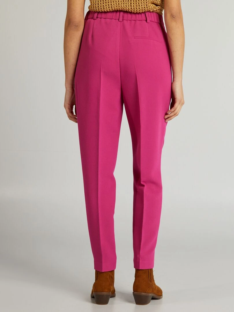 Pantalon cigarette   Rose