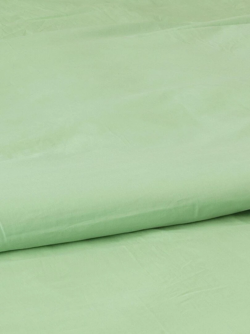 Housse de couette unie en coton Lavé   Vert clair