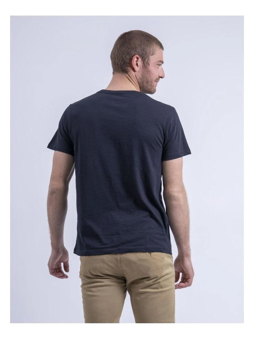 T shirt col rond NINJATOL Bleu marine