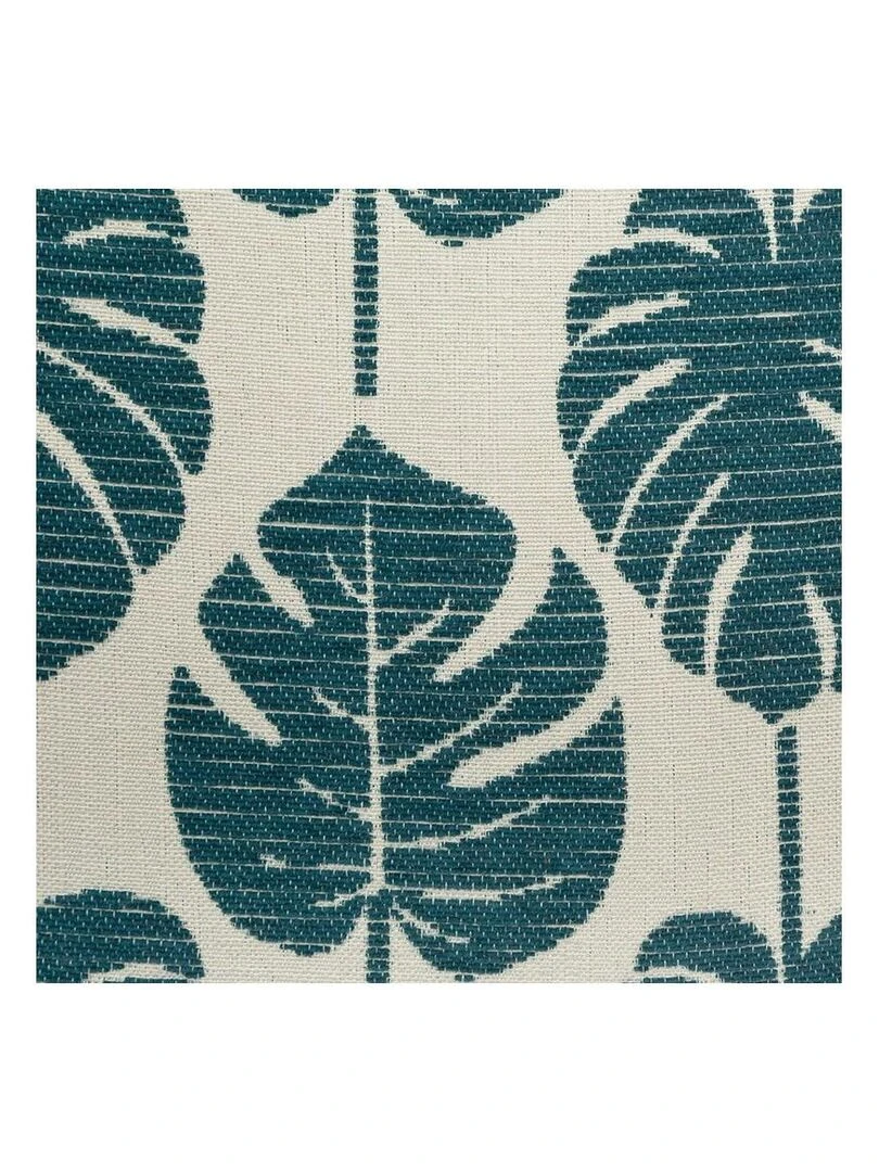 Housse de coussin chenille Feuille 40x40 cm   Vert