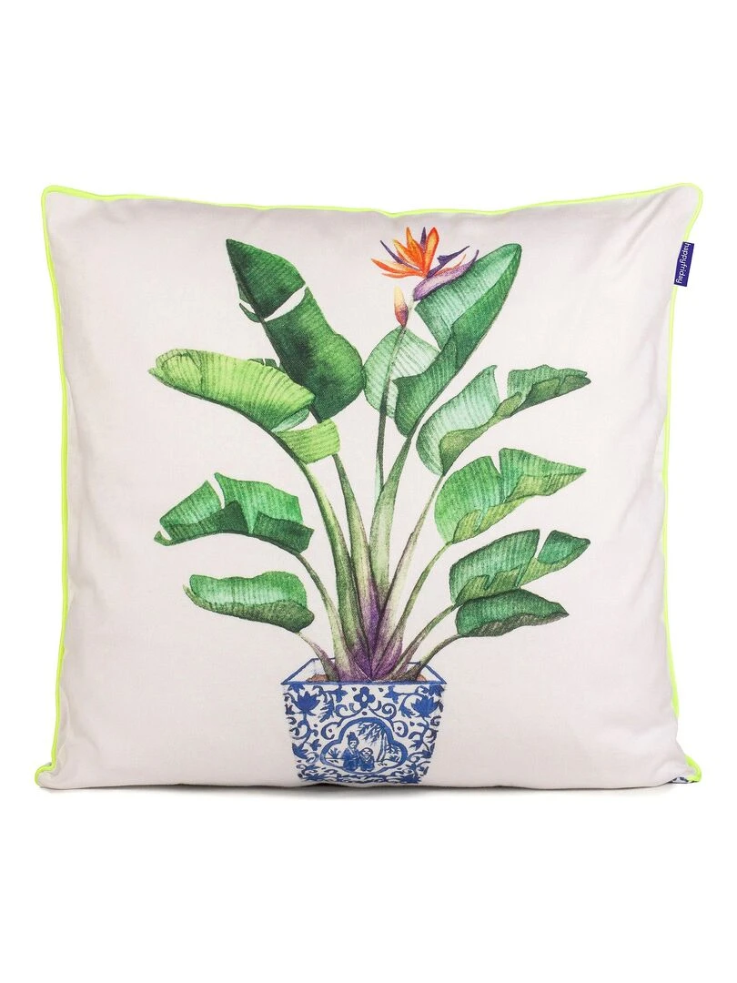 Housse de coussin décoratif Strelitzia "Happyfriday" Blanc