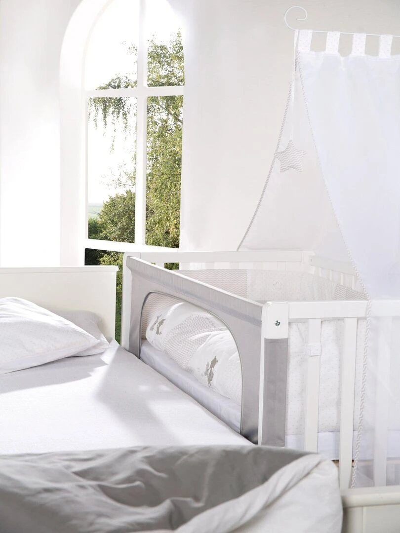 ROBA Lit Cododo "Fox & Bunny" 60x120 + Équipement Complet Blanc