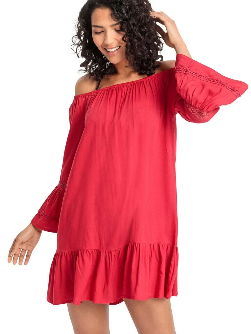 Tunique de plage Barfuss Rouge