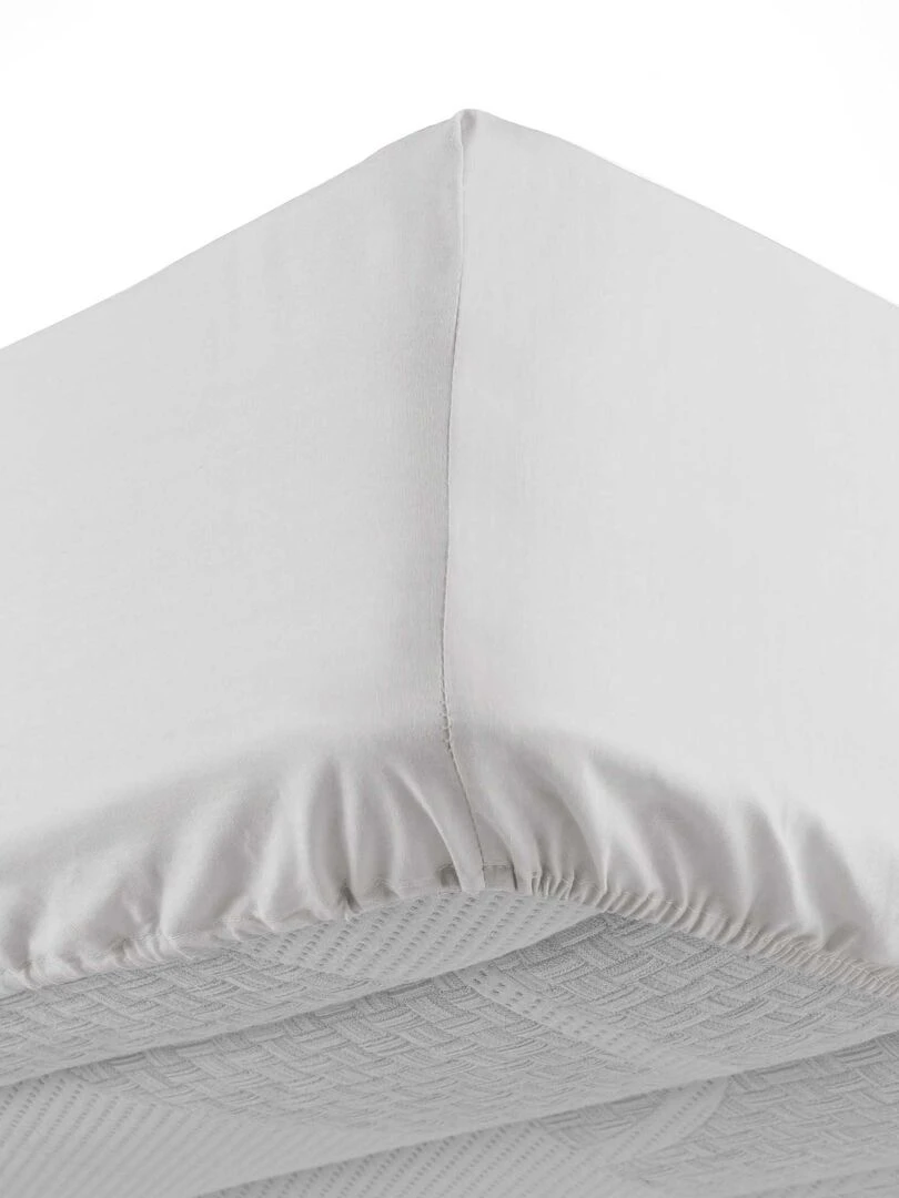 Drap housse Collection Couleur Emotion Blanc