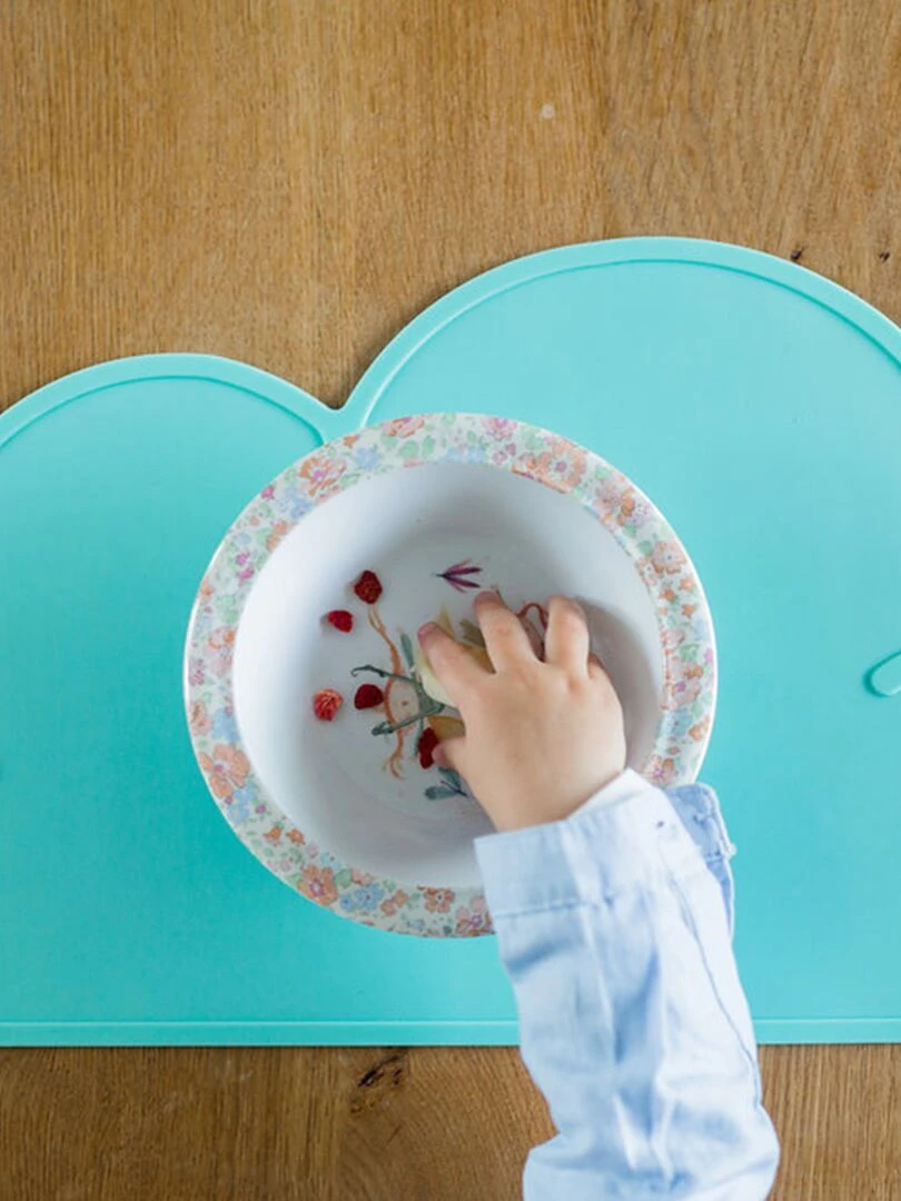 Set de table en forme de nuage en silicone   Bleu turquoise