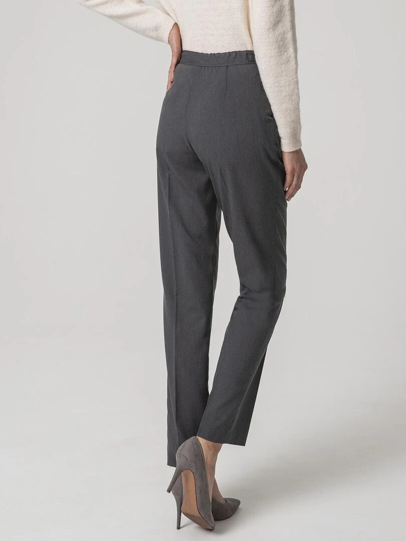 Pantalon ceinture réglable Damart Gris chiné
