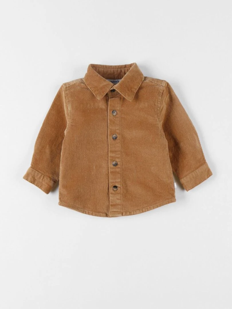 Chemise en velours côtelé  caramel   Noukie's   Marron