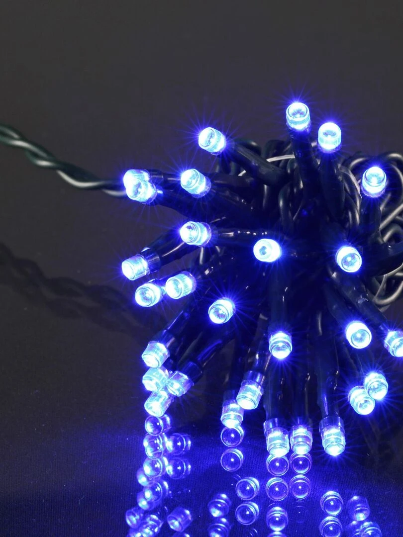 Guirlande interieur 50 LED Bleu
