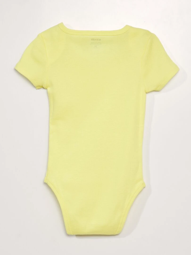Lot de 3 bodies en coton   So Easy   Jaune