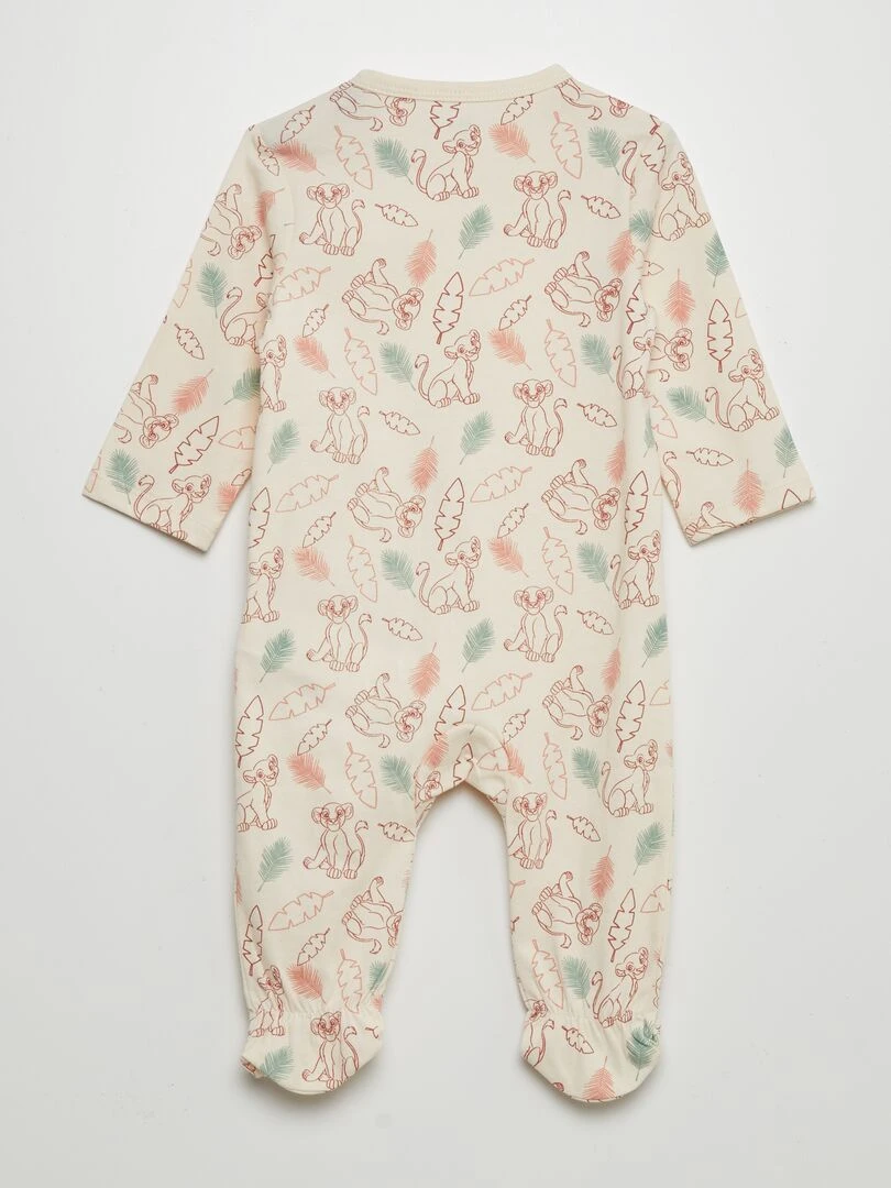 Pyjama 1 pièce imprimé 'Simba et Nala'   Rose