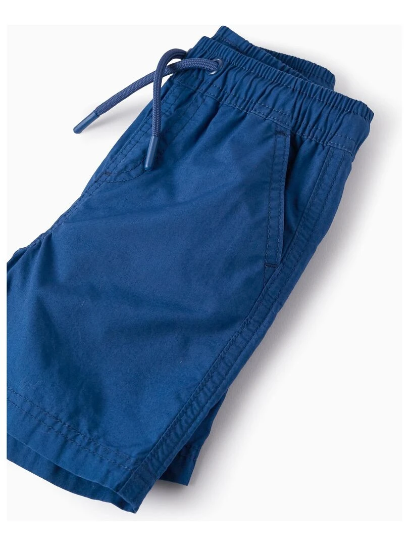 Shorts en Popeline pour Bébé Garçon   Bleu foncé