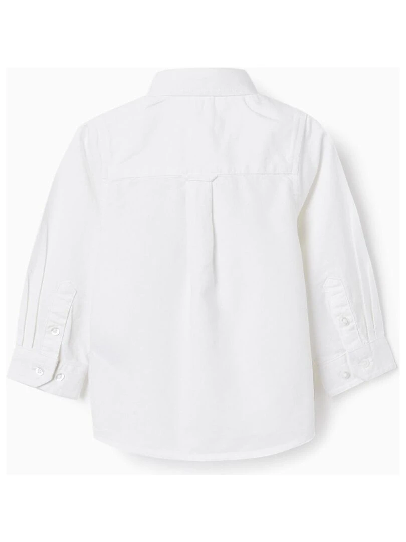 Chemise Classique en Coton pour Bébé Garçon manches longues ALPINE LUXURY Blanc