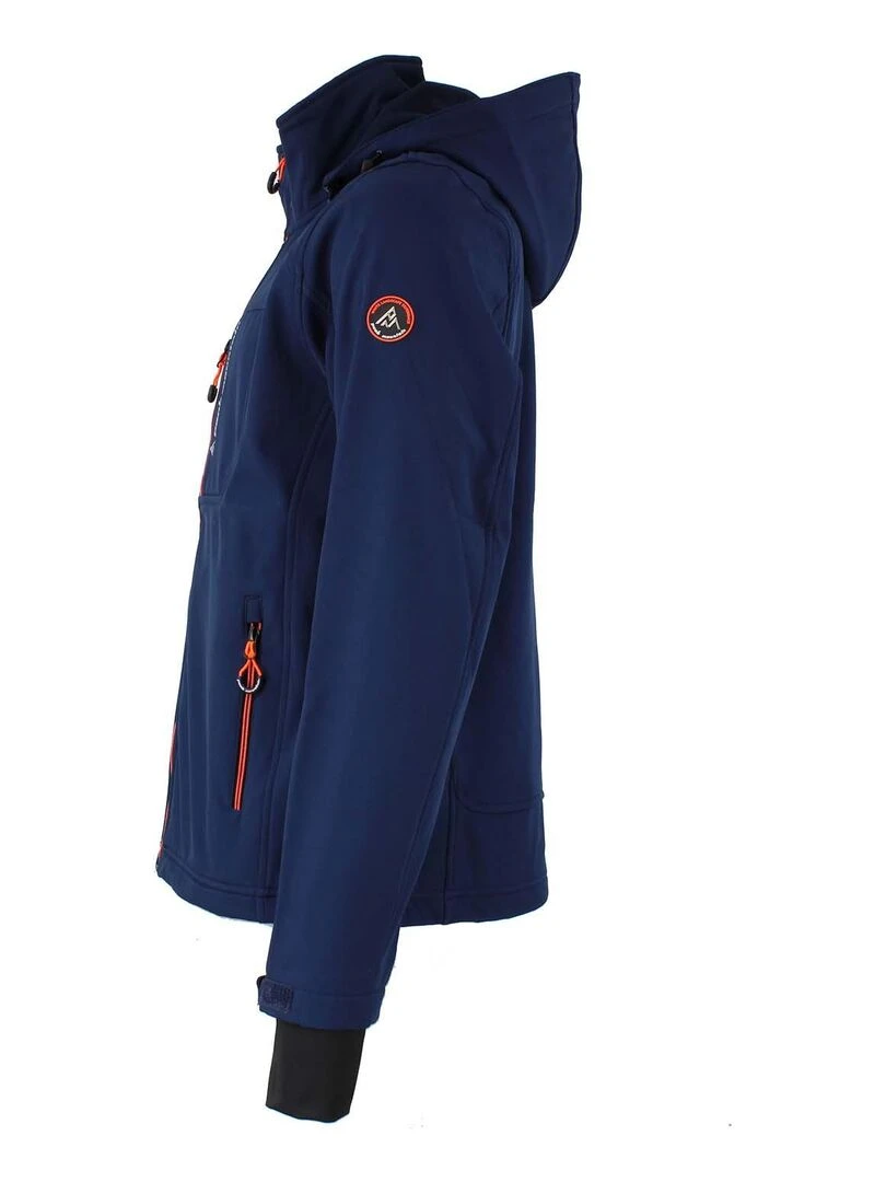 Blouson softshell homme CAFORAIN   PEAK MOUNTAIN   Bleu marine