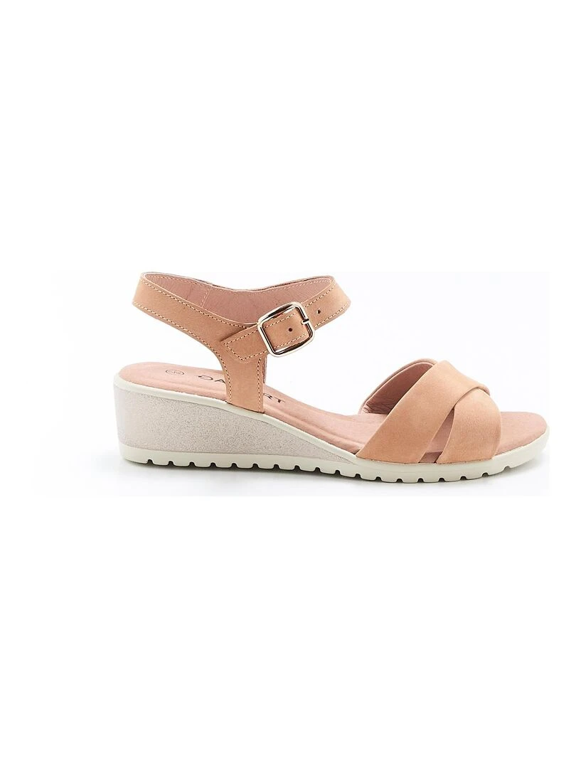 Sandales compensées   Damart   Camel