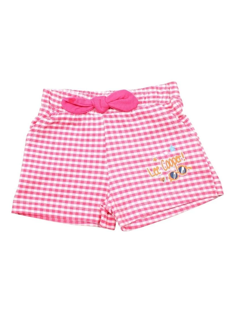 Lee Cooper   Ensemble ​​T shirt short fille Imprimé Lee Cooper   Rose fushia