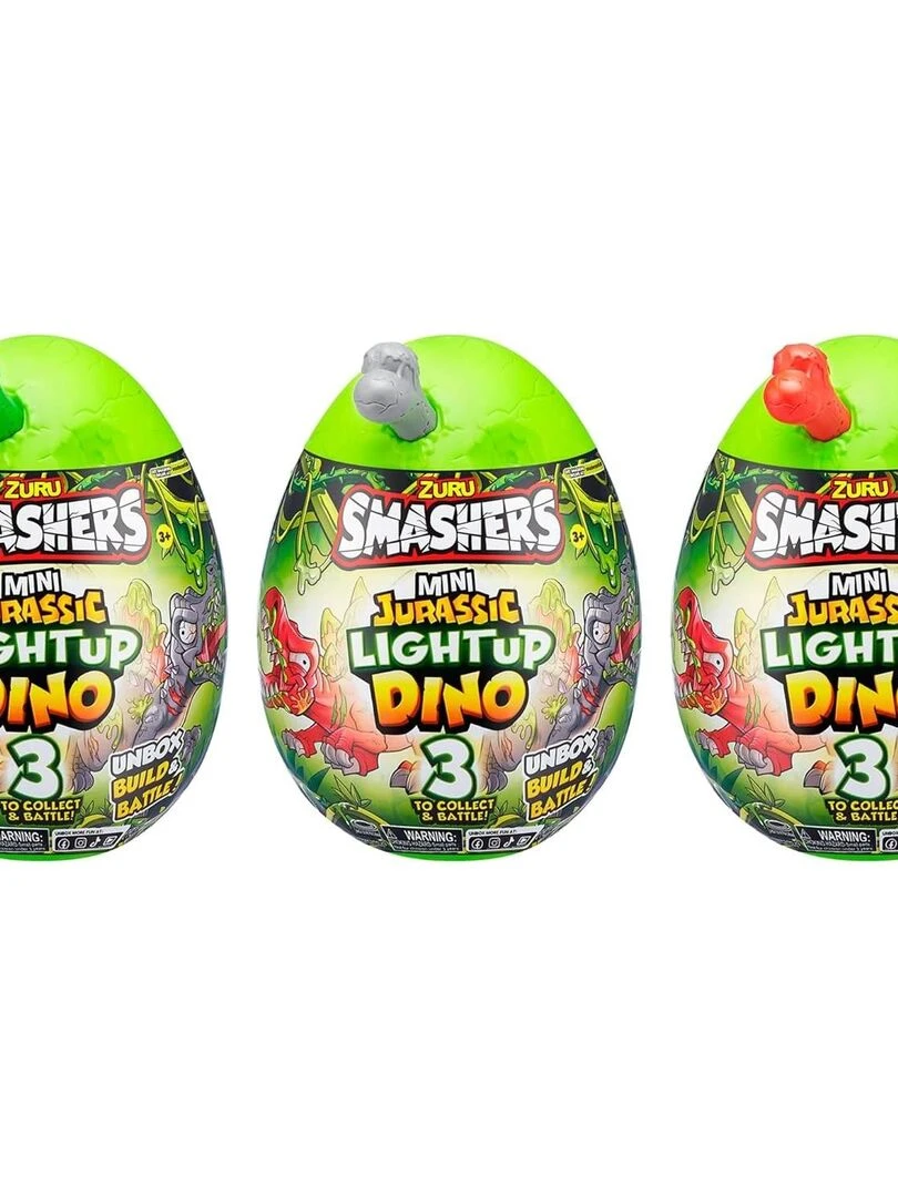 Smashers Jurassic Light Up Figurine œuf de dinosaure Min N/A
