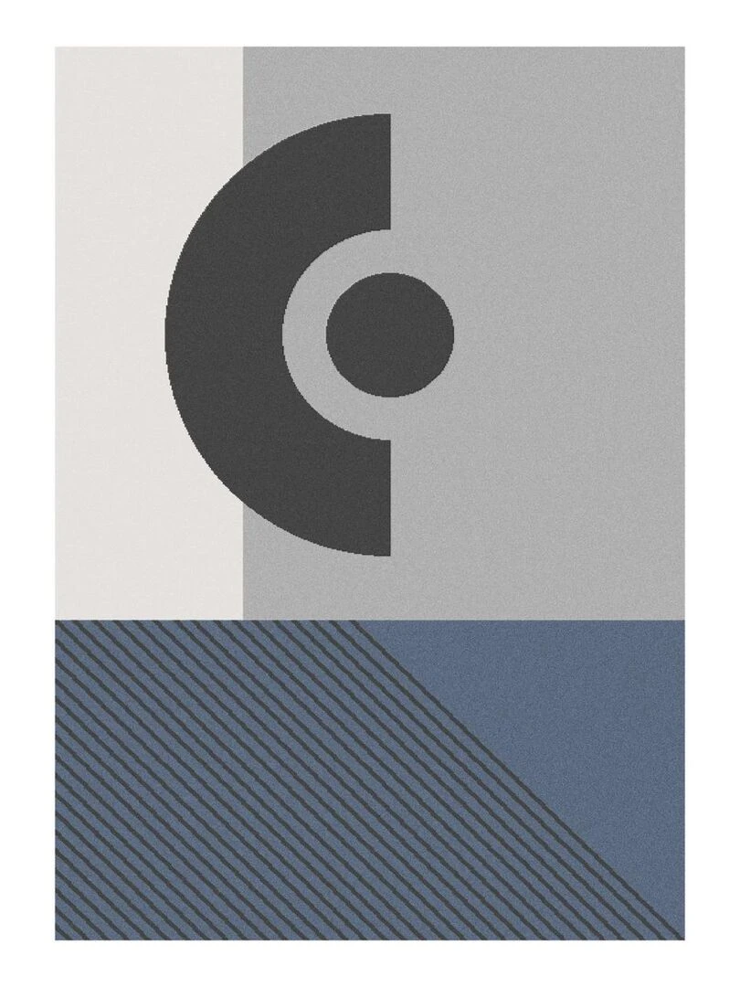 Tapis salon ELAK OEKO TEX® Gris