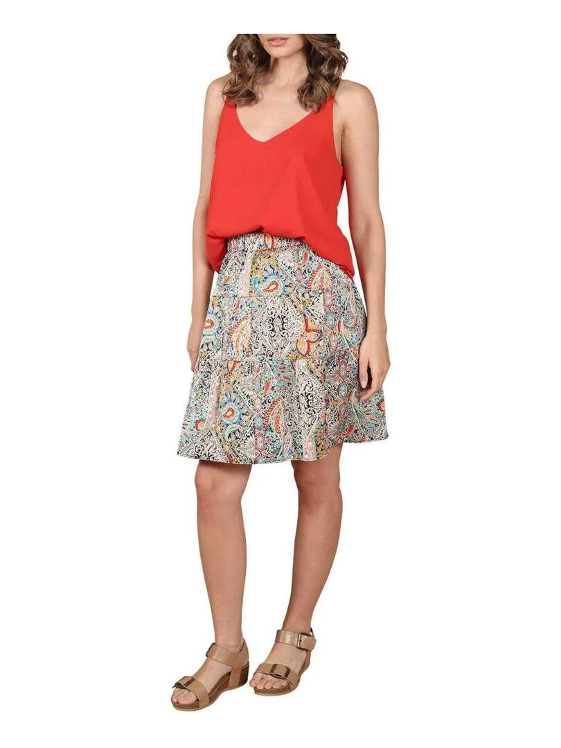 CHATTAWAK Jupe courte ample Multicolore