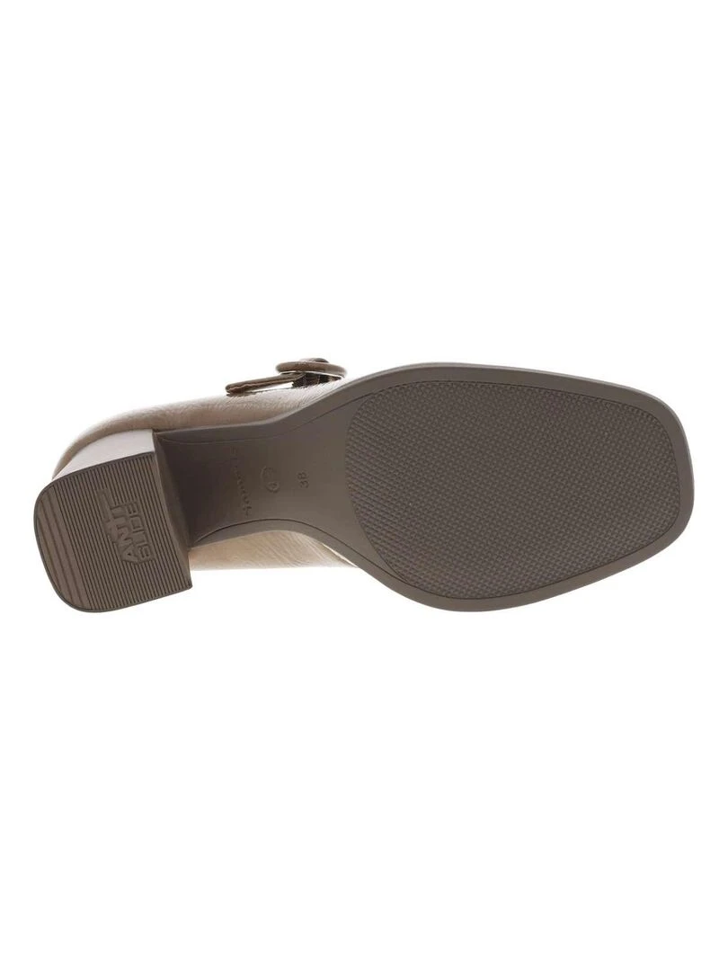 TAMARIS   Escarpins talon décroché moyen   Marron caramel