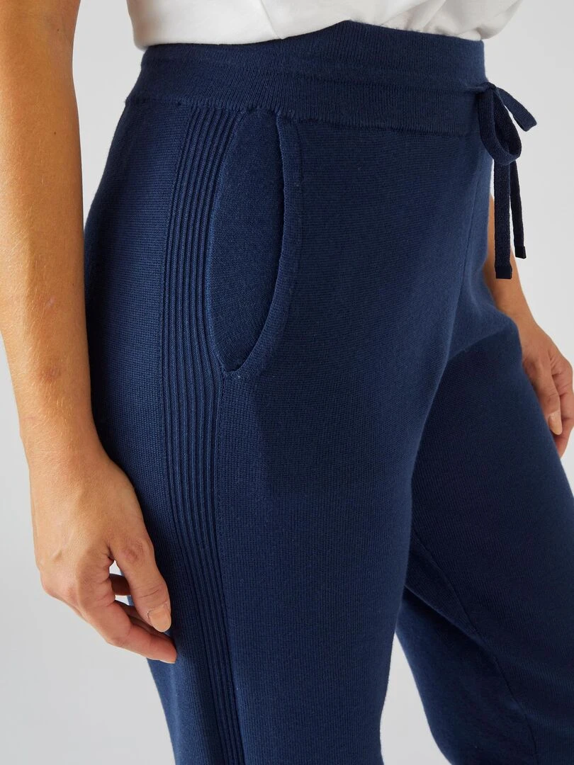Pantalon maille tricot Thermolactyl Happy D. by Damart Bleu marine