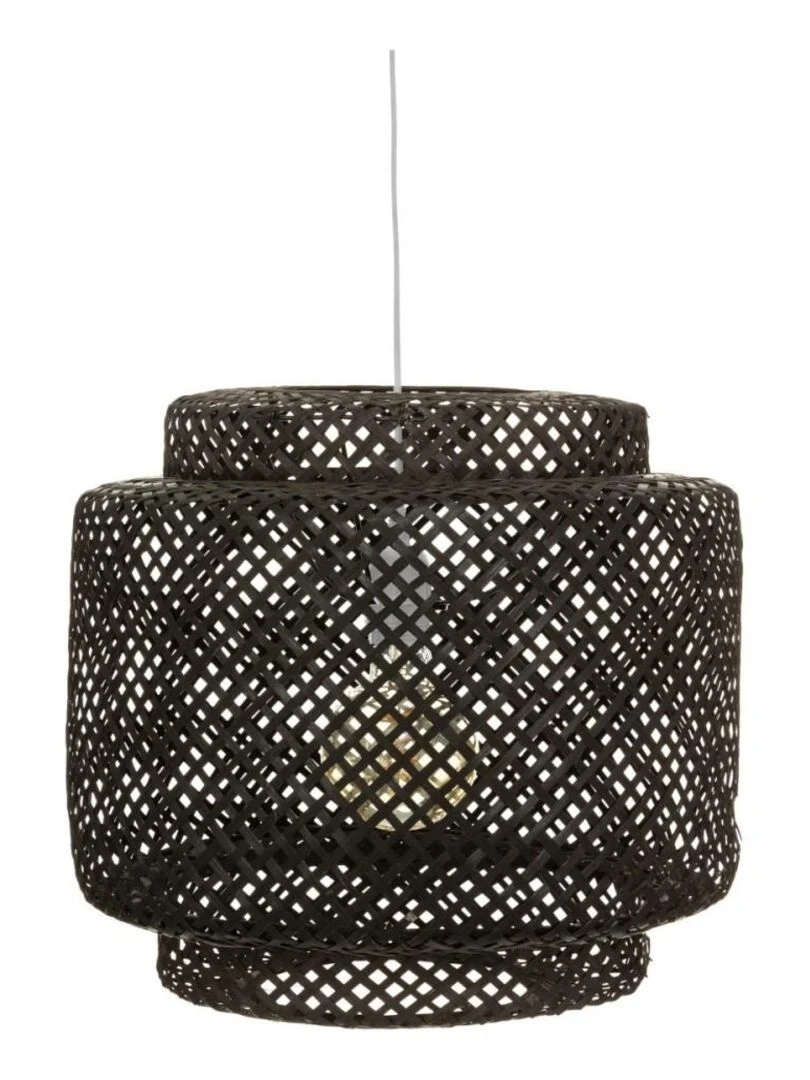 Suspension bambou noir Liby diam 40 cm Noir