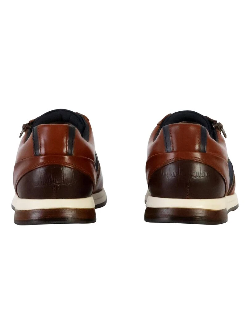 Basket Cuir Redskins Ludic 2   Marron