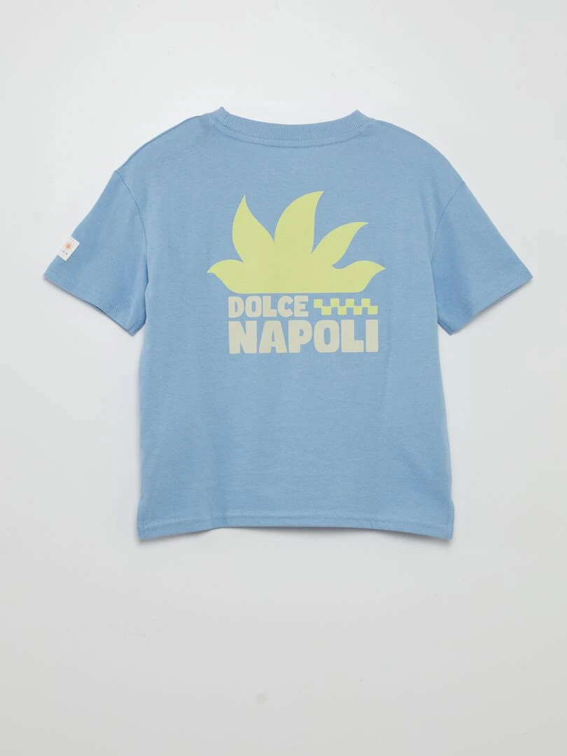 T shirt loose imprimé   Grafik Edition   Bleu clair