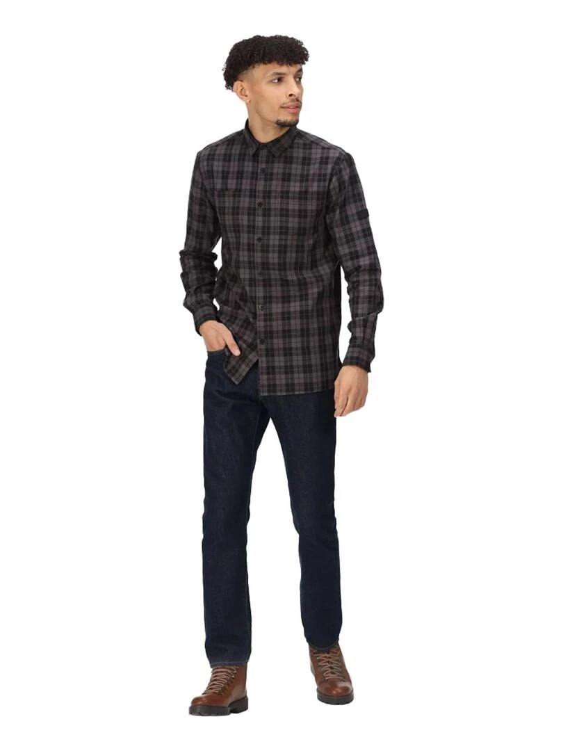 Regatta   Chemise LANCE   Noir Gris Noir