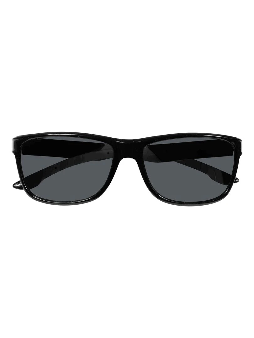 Lunettes de soleil recyclées rectangulaire Noir Noir
