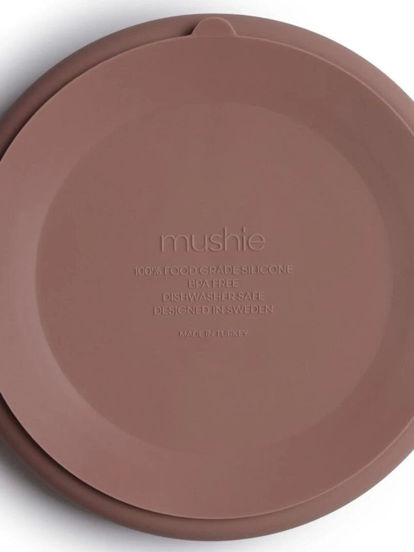 Assiette à compartiments en silicone avec ventouse Cloudy mauve   Violet