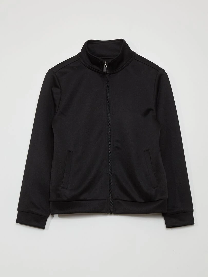 Ensemble jogging sweat zippé + pantalon noir