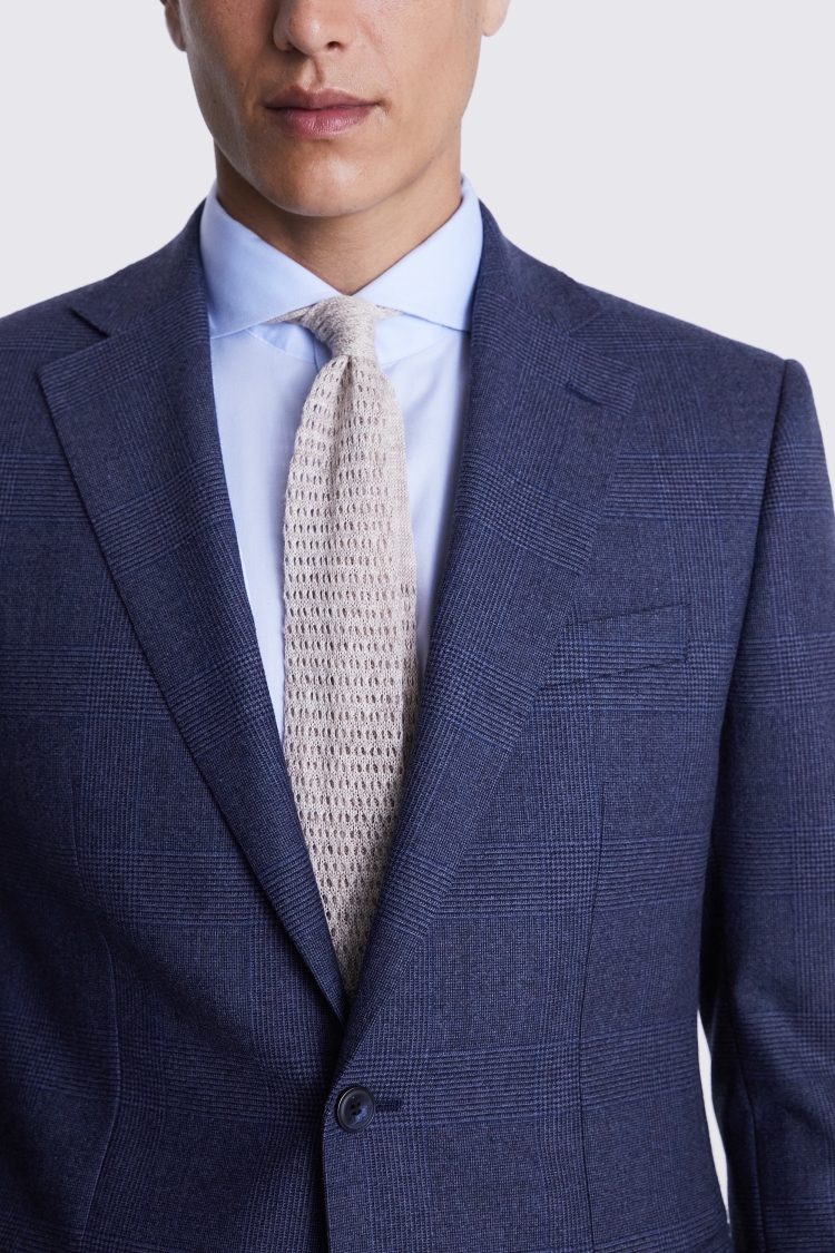 Tailored Fit Blue Check Performance Jacket    Buy Online at Moss