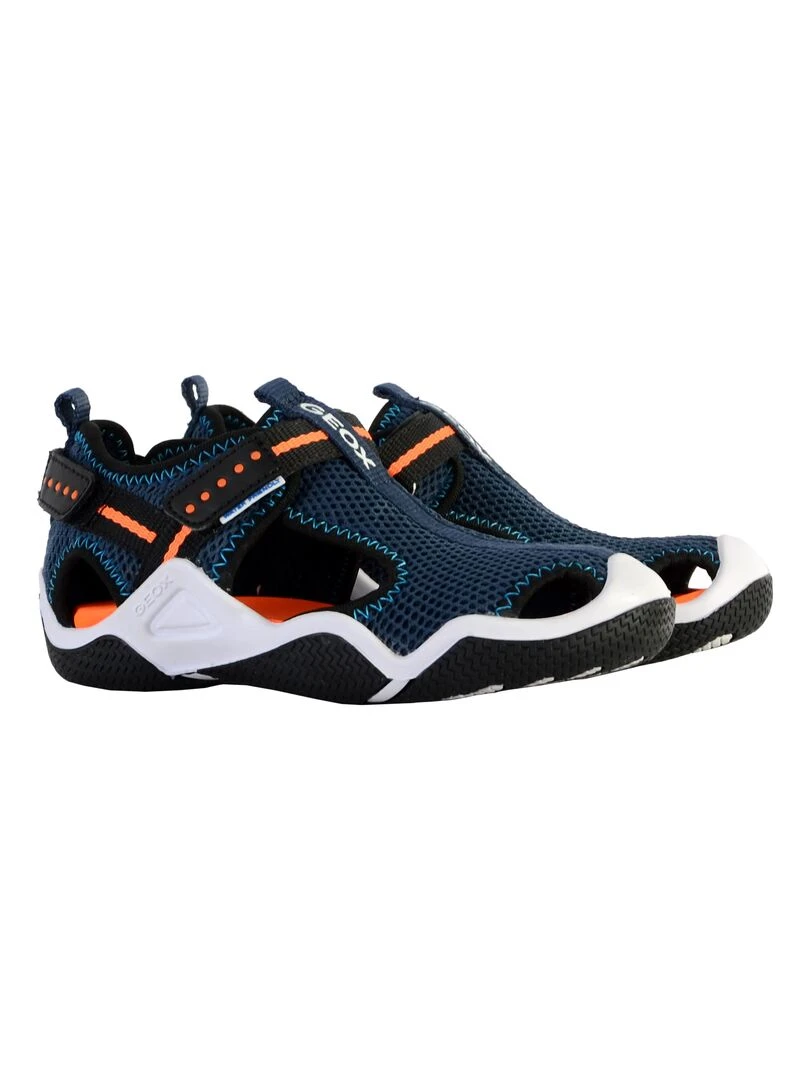 Basket à Scratch Enfant Geox Wader   Bleu