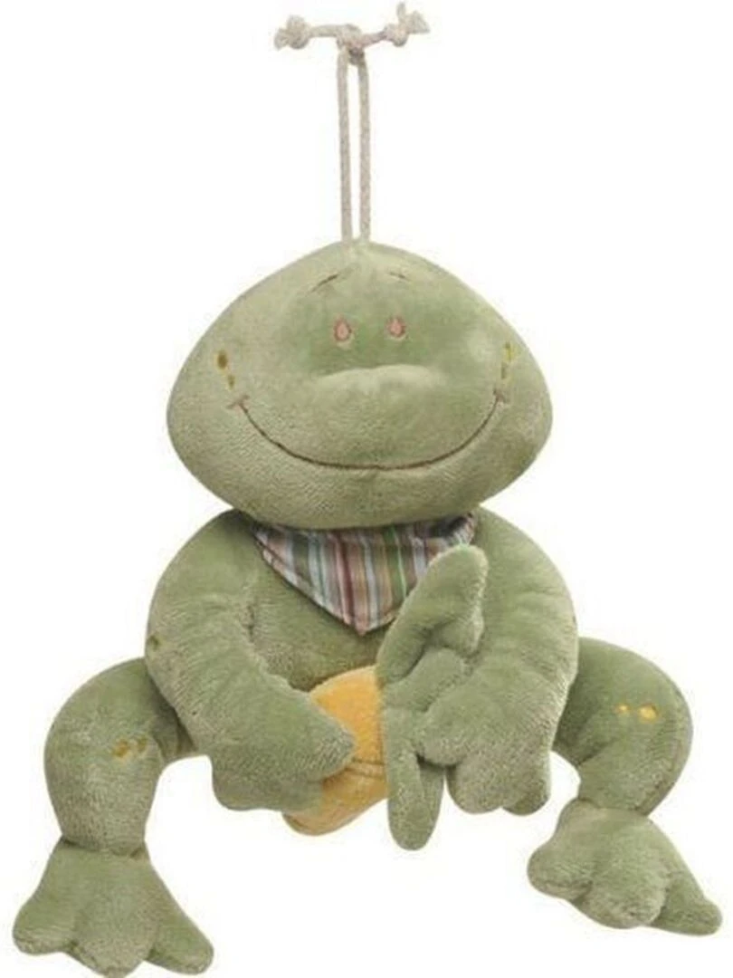 doudou Noukies Grenouille Vert 20cms Emma Paco Aldo Pantin Vert