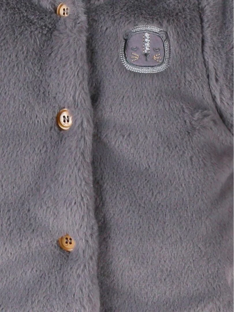 Veste à capuche en Groloudoux®  anthracite   Noukie's   Gris