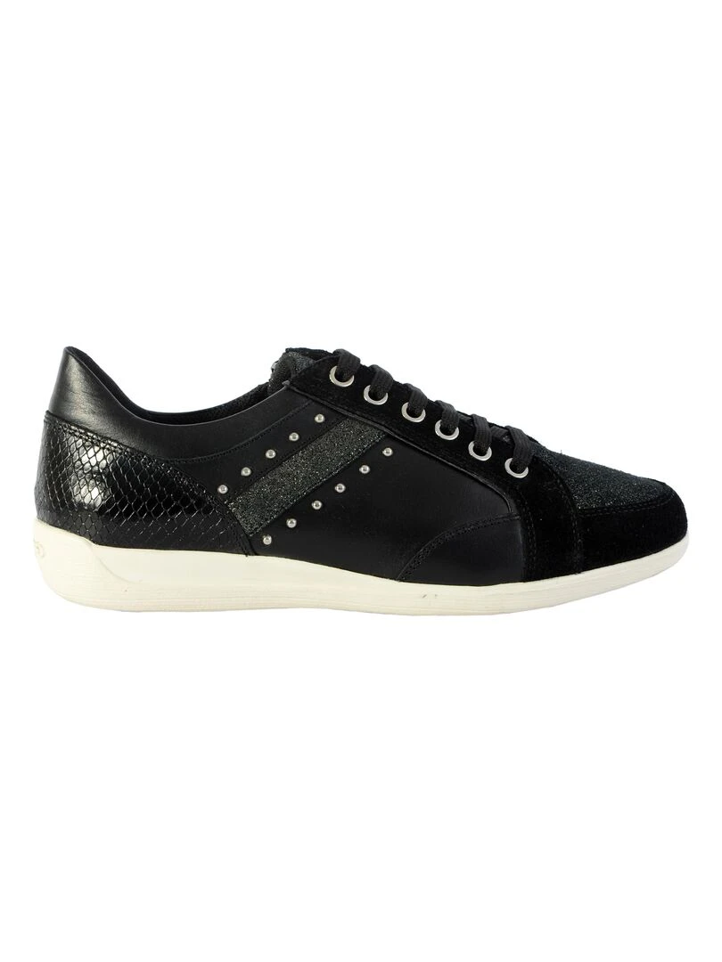 Basket Cuir Geox Myria Nappa Noir