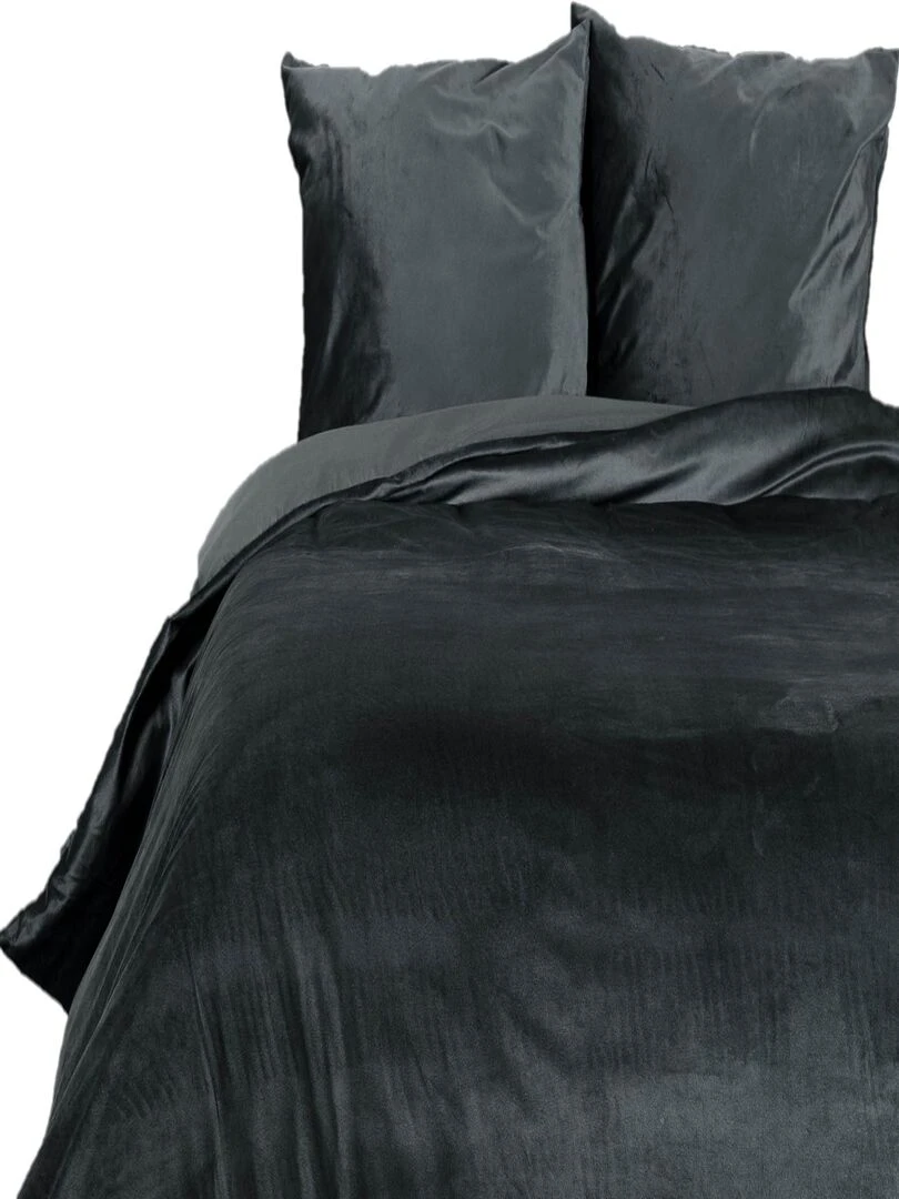 Parure Housse de couette Collection Velours gris anthracite