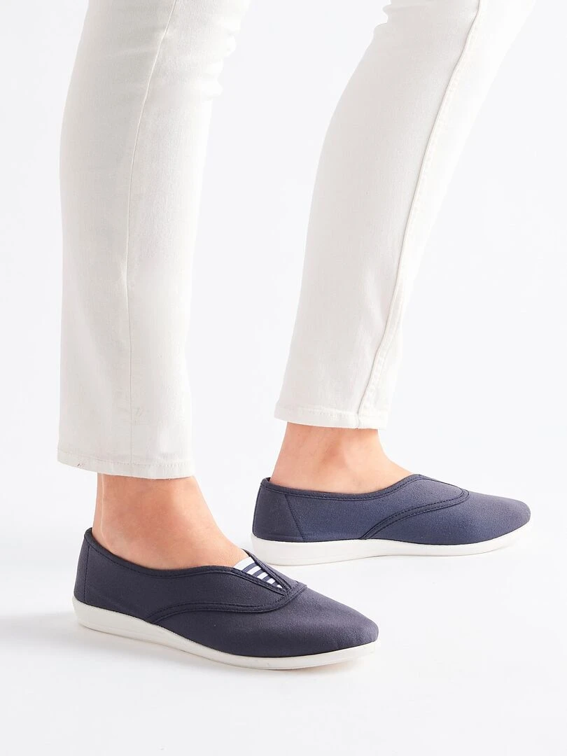 Ballerines en toile Damart Bleu marine