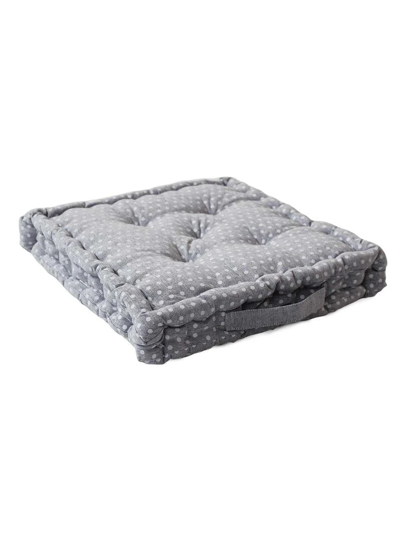 Coussin de sol esprit romantique Gris clair