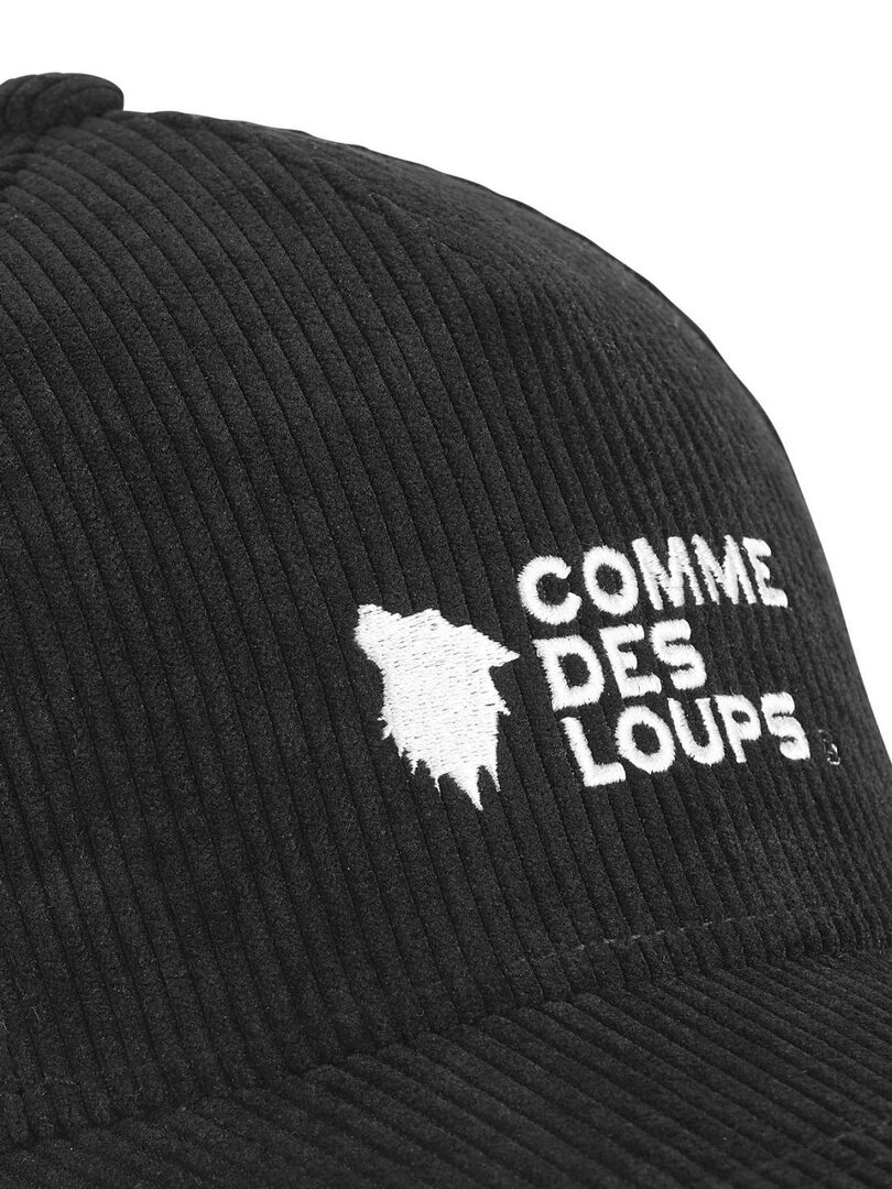 Casquette uni en velours Velvet Comme Des Loups   Noir