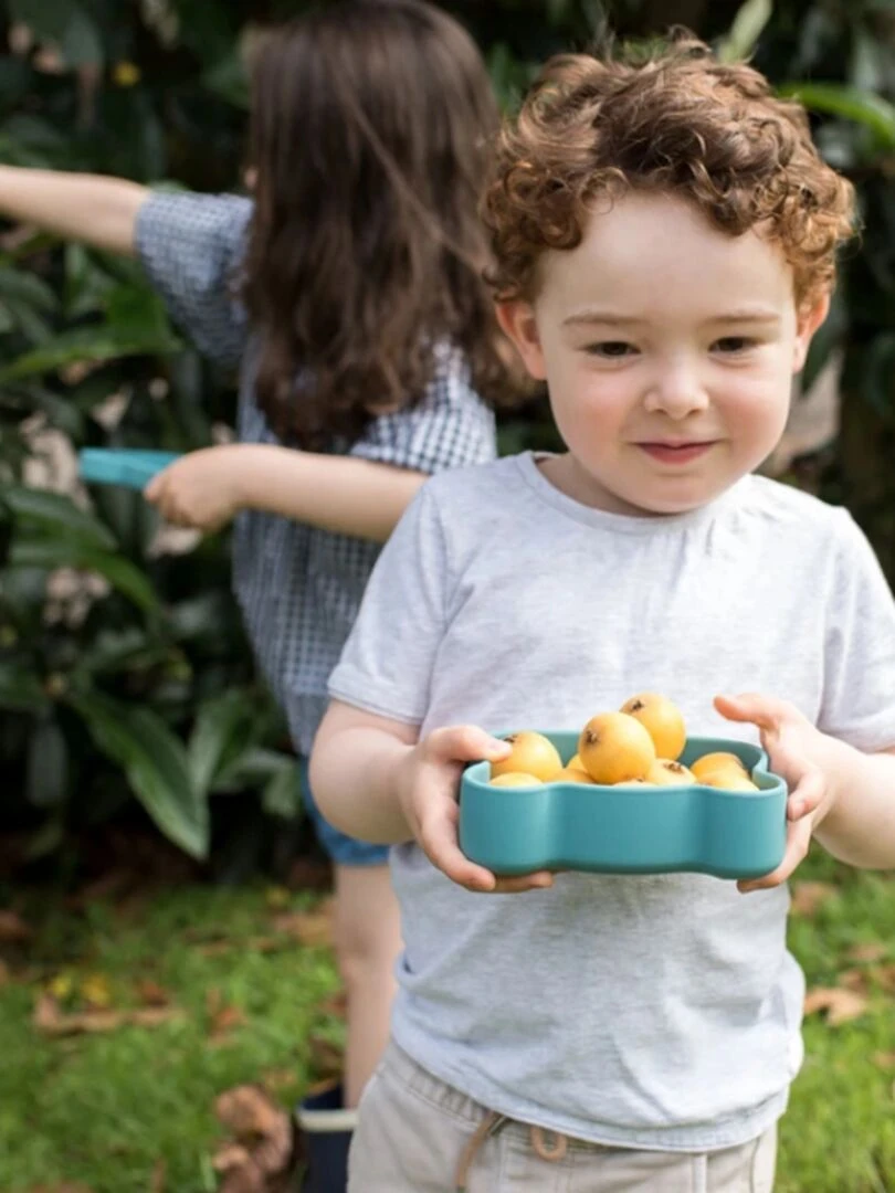 Boîte à goûter multifonctions Ours bleu   Bleu