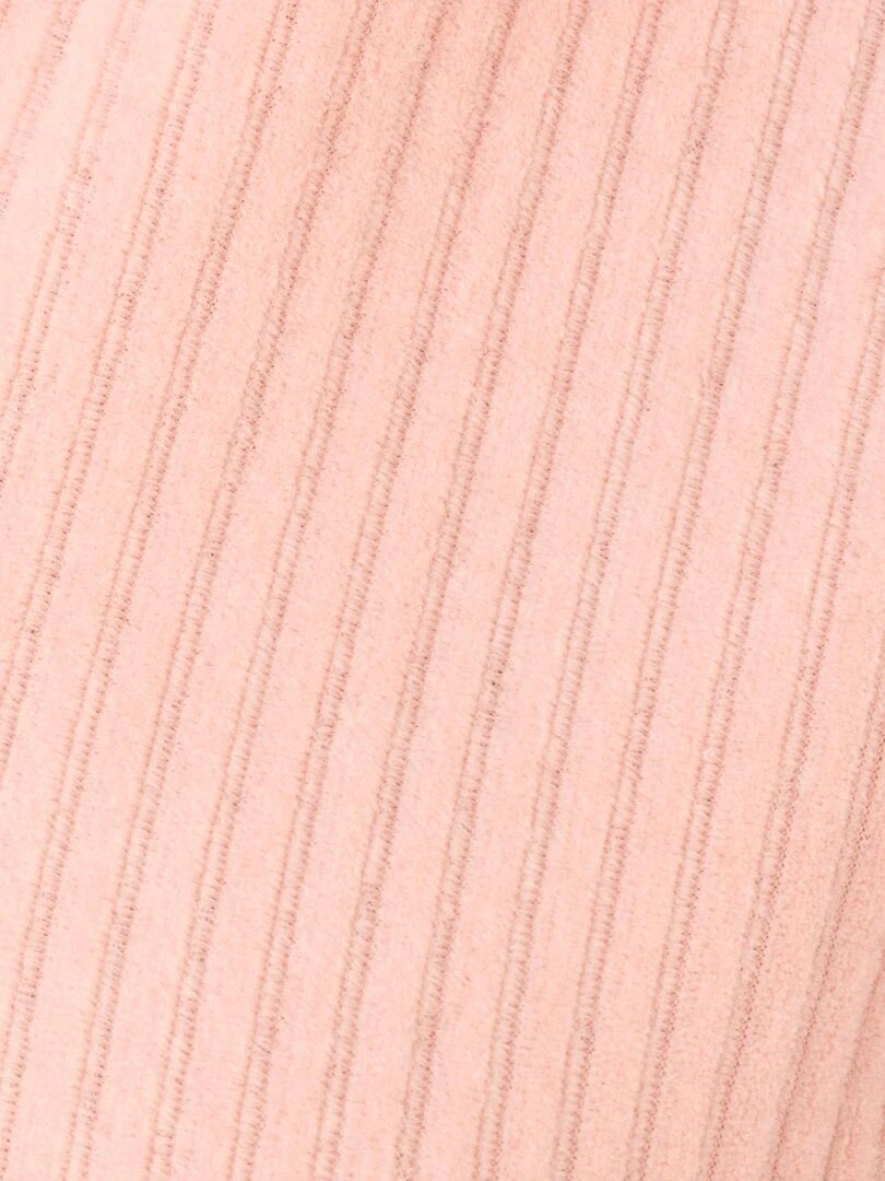 Chemise de nuit maille velours côtelé   Damart   Rose