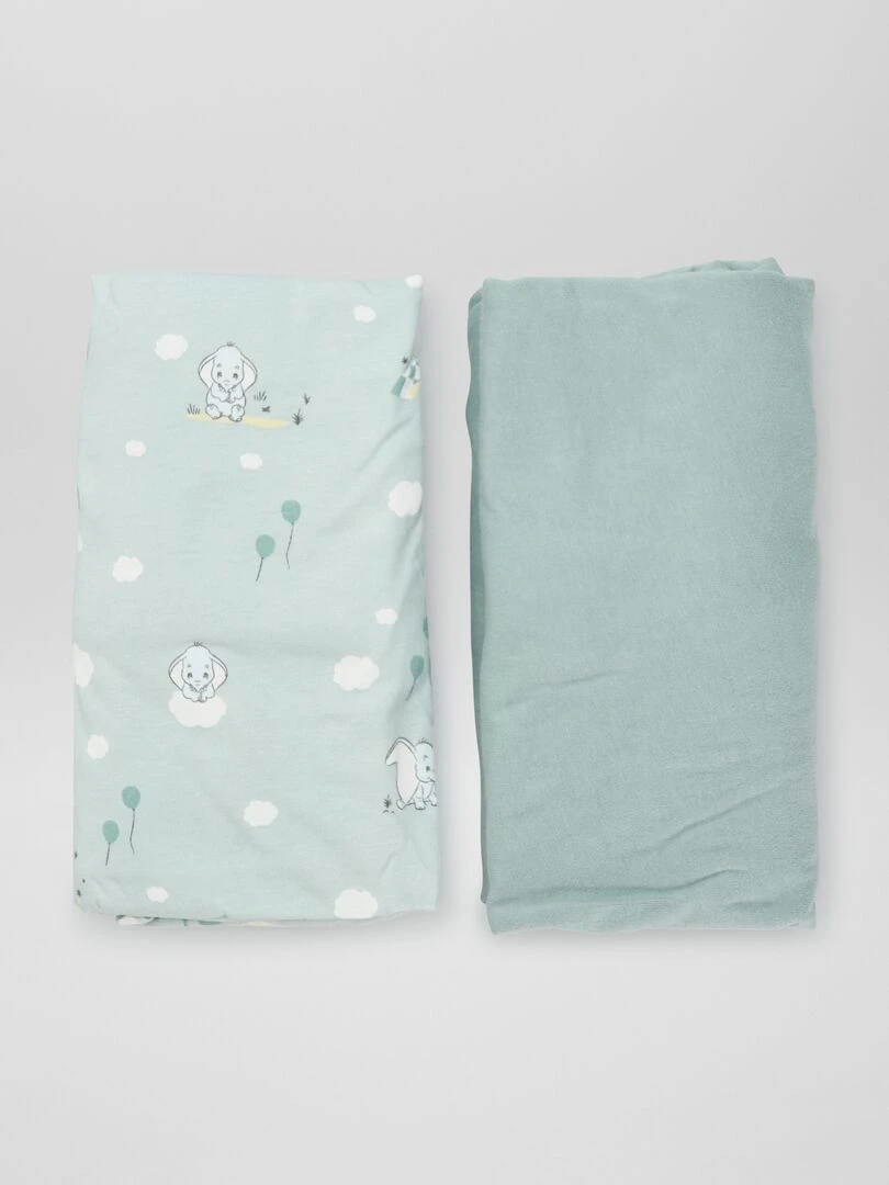 2 draps housse 'Disney' Vert