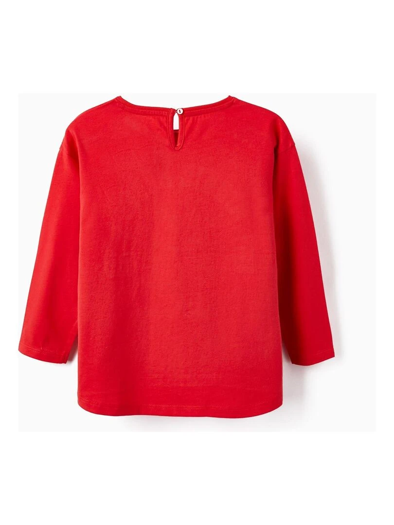 T shirt manches longues Disney Minnie 'Zippy' Rouge
