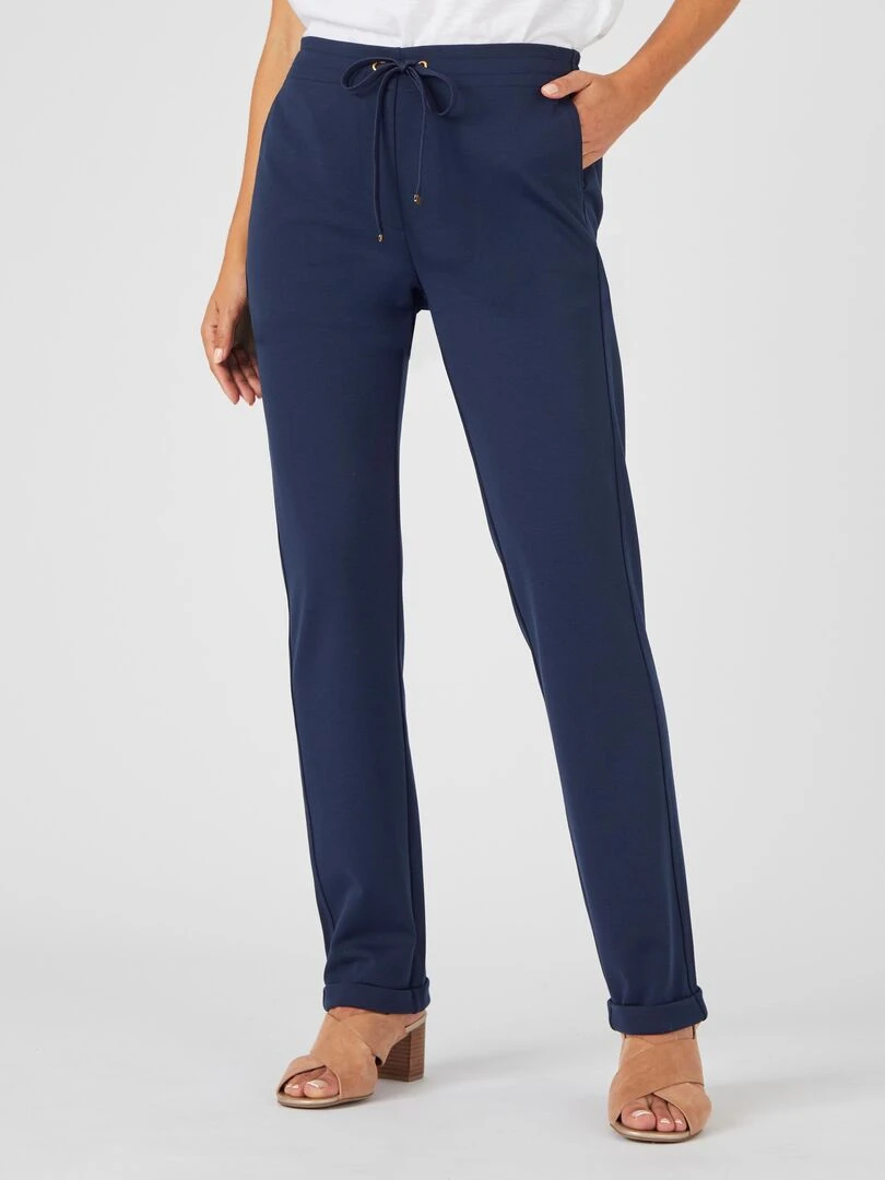 Pantalon maille milano Damart Bleu marine