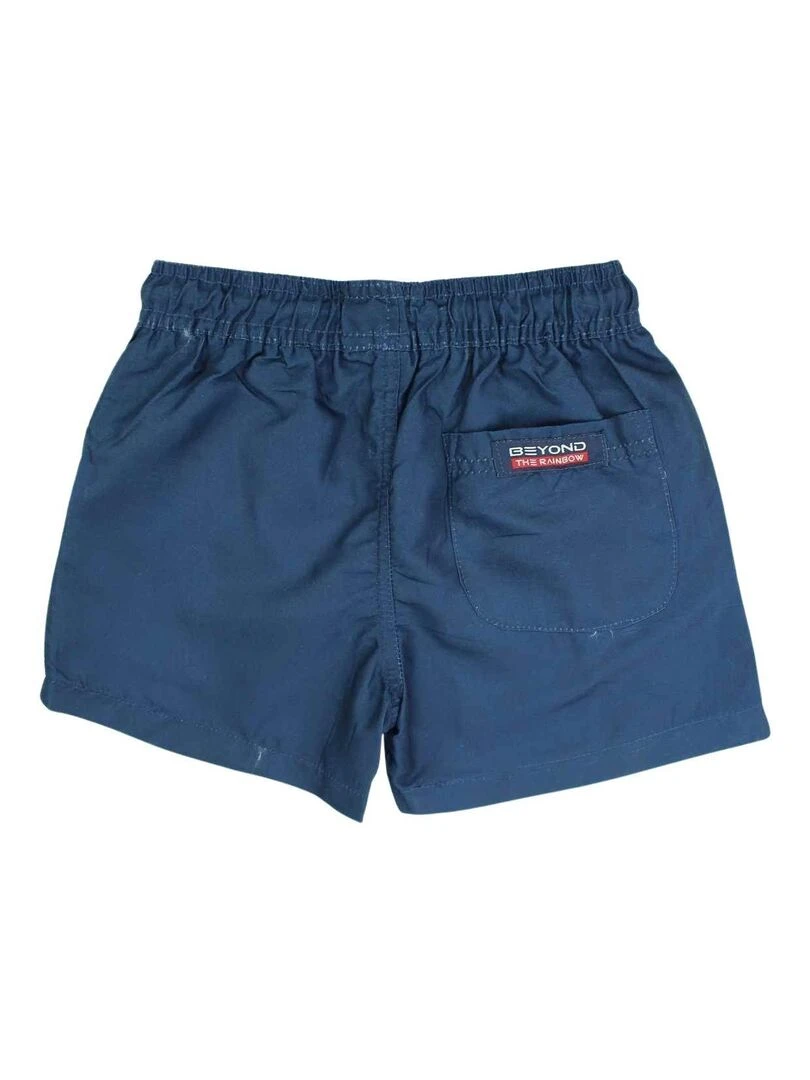 Nasa Short De Bain garçon imprimé logo Bleu marine