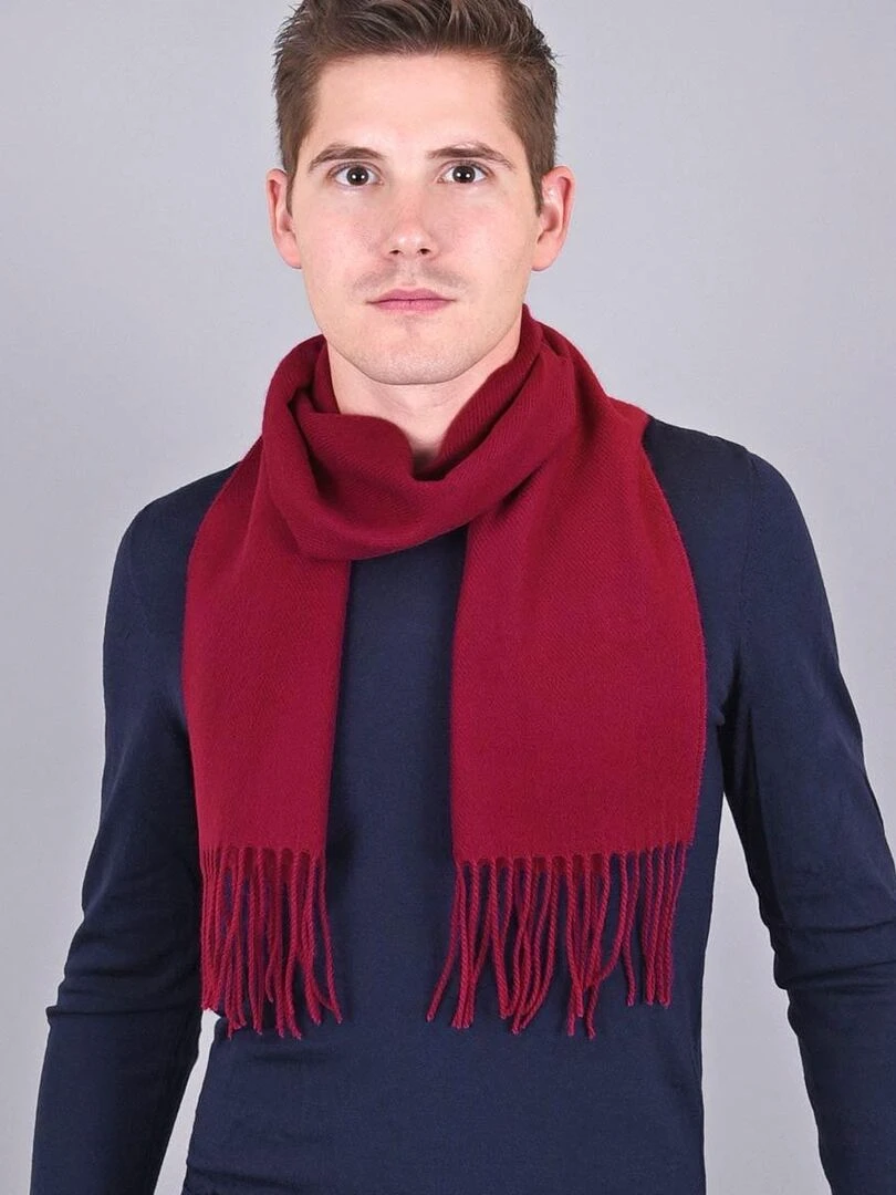 Echarpe Fely Fabriqué en France Rouge pourpre
