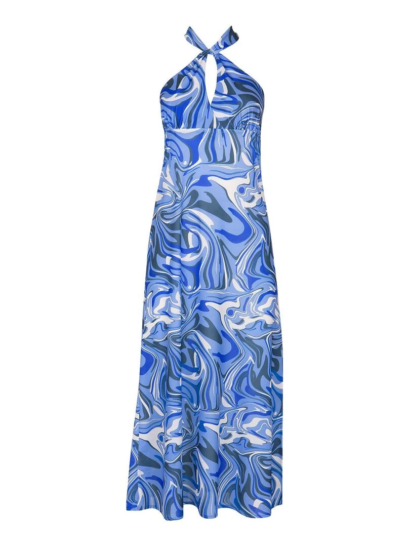 Robe longue estivale Palma   Bleu